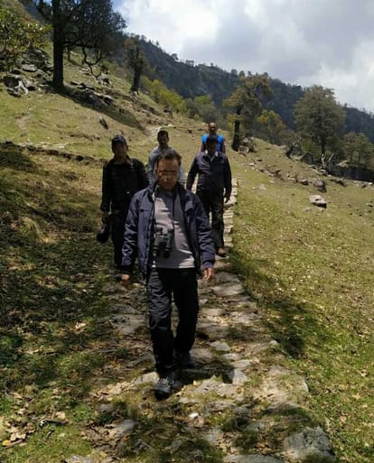 Satyar Tregopan seen at 10 thousand feet in Khalia Bugyal