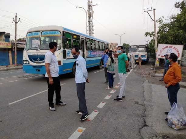 Today buses will leave for five districts