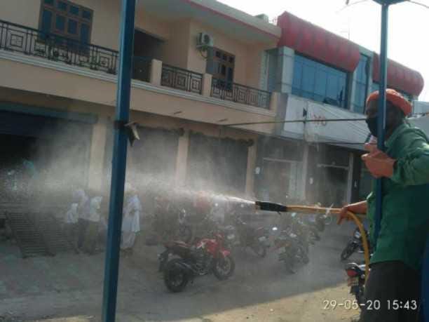 Sanitaryization done by the Municipal Council in Padrauna city