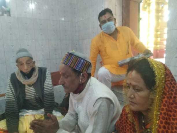 Due to Corona, Sah Chaudhary society worshiped Kuldevi with simplicity