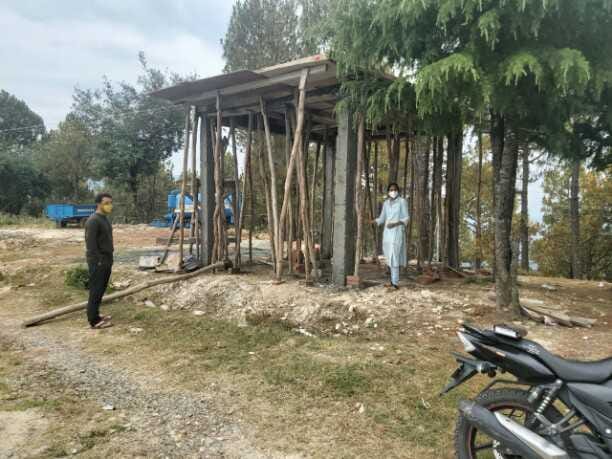 बेड़ीनाग में प्रशासन ने अवैध निर्माण रोका
