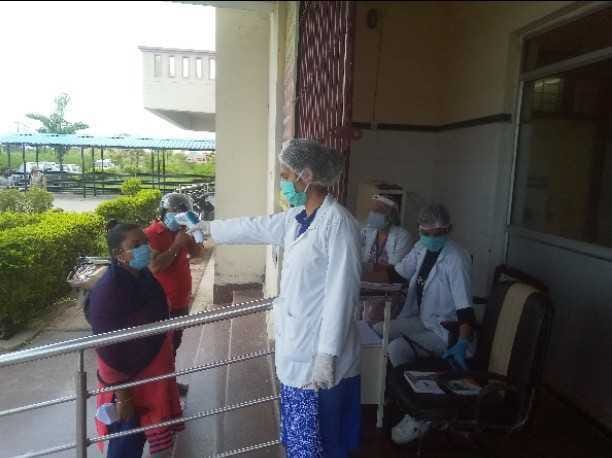 Health monitoring of 8 isolates from Red Zone, screening on 19