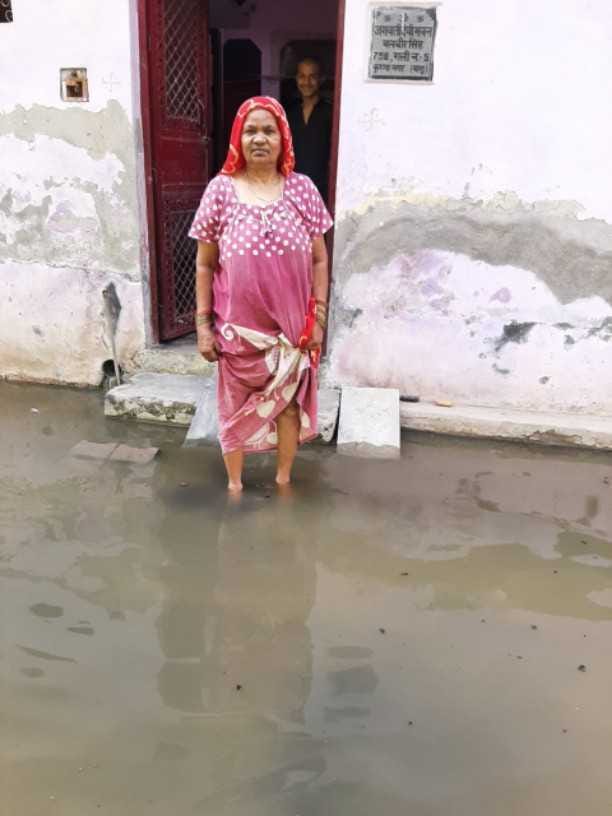 Sewage not constructed, sewer water filled in Siddharth Vihar Bagu