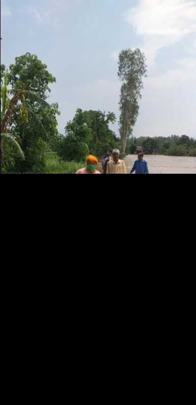 Gaddappu drain burial in Bajpur due to rain on the mountains