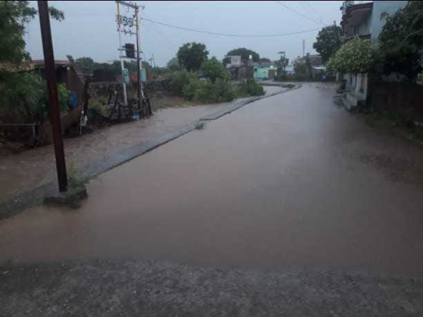 Two villages in danger due to rainfall