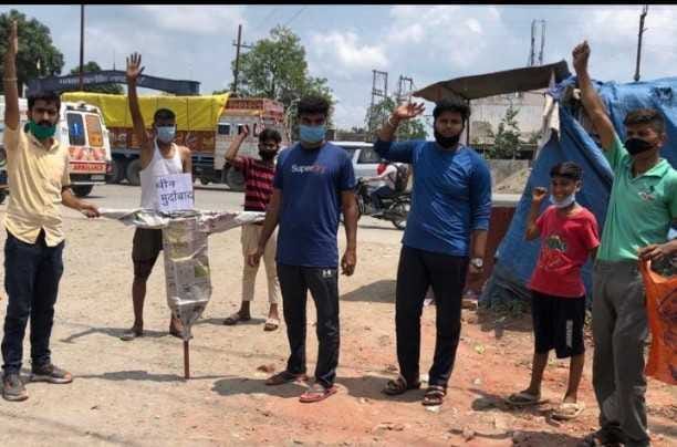 Abvp burnt effigy of china in rudrapur
