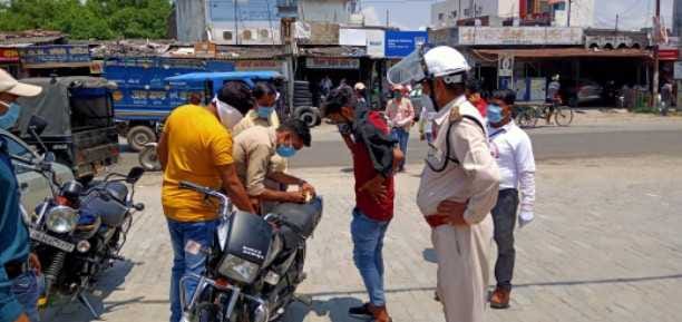 Rigor begins in the war against Corona, 21 found without wearing masks, cut challan