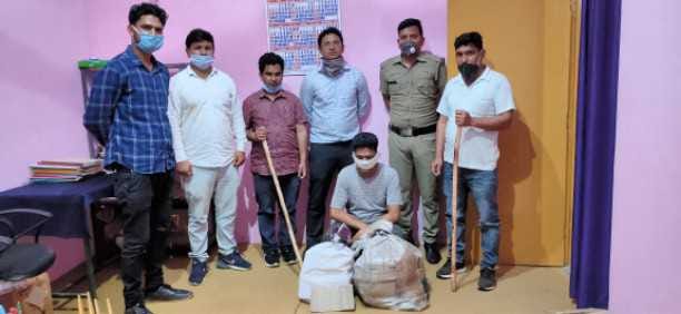 Illegal liquor recovered from shop in Tharkot village.