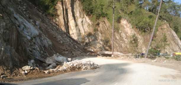 NH closed after heavy rainfall