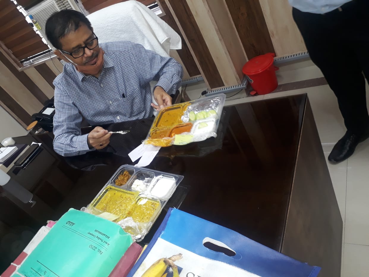 मरीजों के भोजन का सीङीओ ने किया निरीक्षण