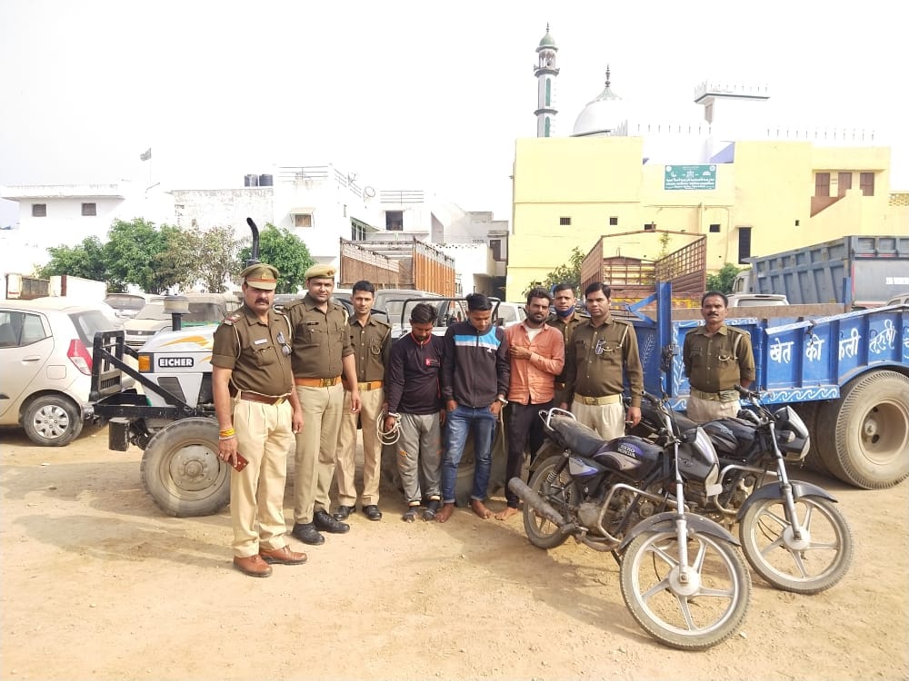 नगर पुलिस ने दबोचे तीन शातिर वाहन चोर