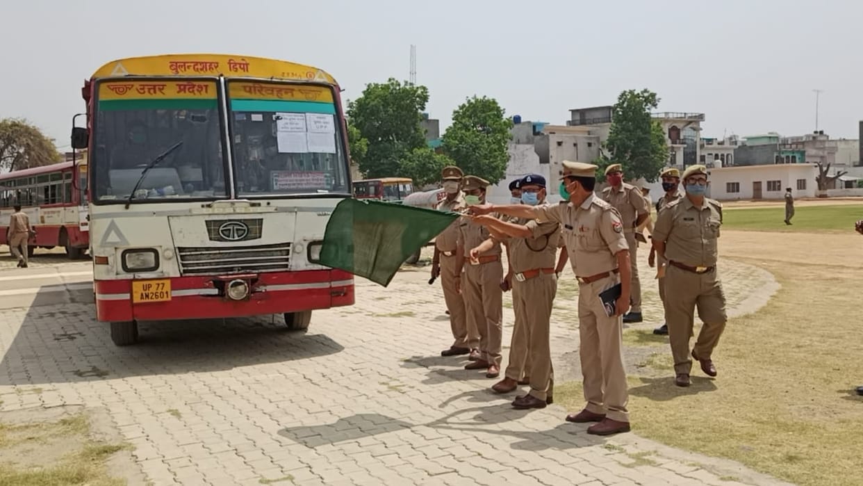 पंचायत चुनाव के लिए जिले से रवाना हुई फ़ोर्स