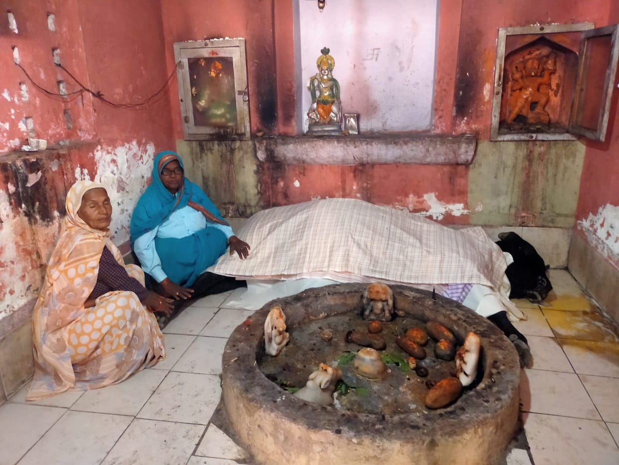 शिवलिंग की परिक्रमा कर नंदी  ने दम तोङा