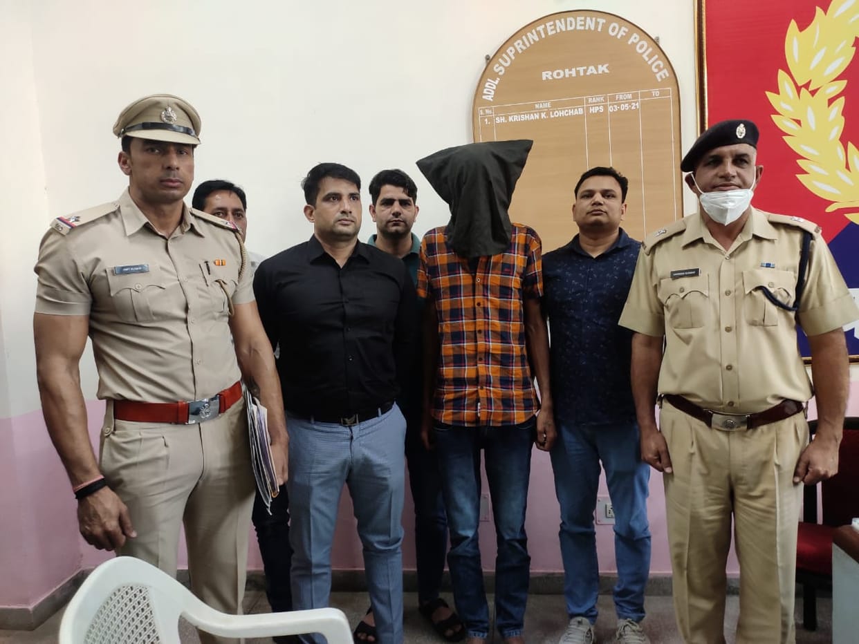 10 हजार का इनामी नवीन उर्फ बंडर गिरफ्तार, रोहतक, सोनीपत और बहादुरगढ़ पुलिस को थी तलाश
