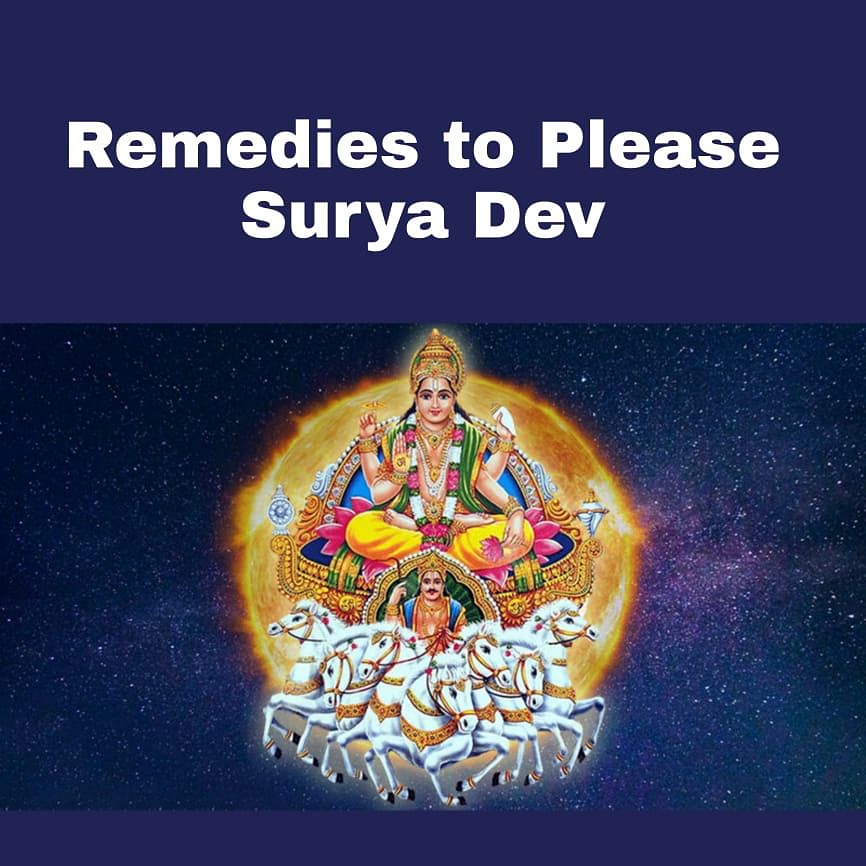 Remedies to please Surya Dev