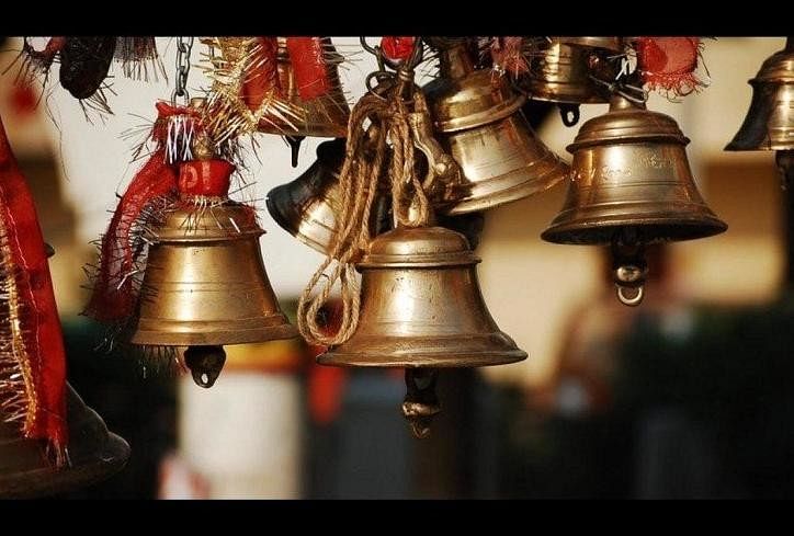 Why bells are installed in the Temples