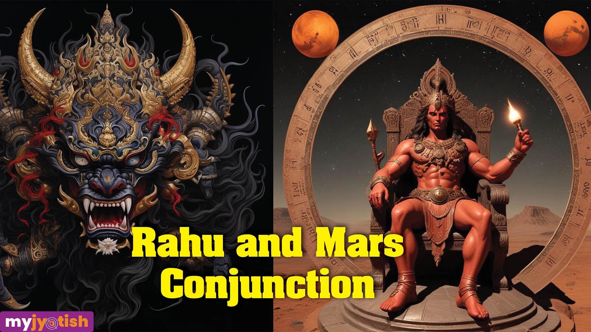 Rahu and Mars