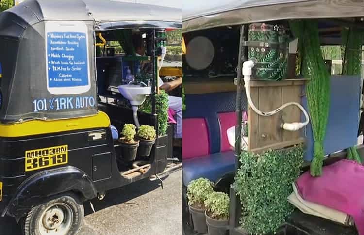 Viral Video Of Auto Driver Who Put Wash Basin Inside Rikshaw To Prevent ...