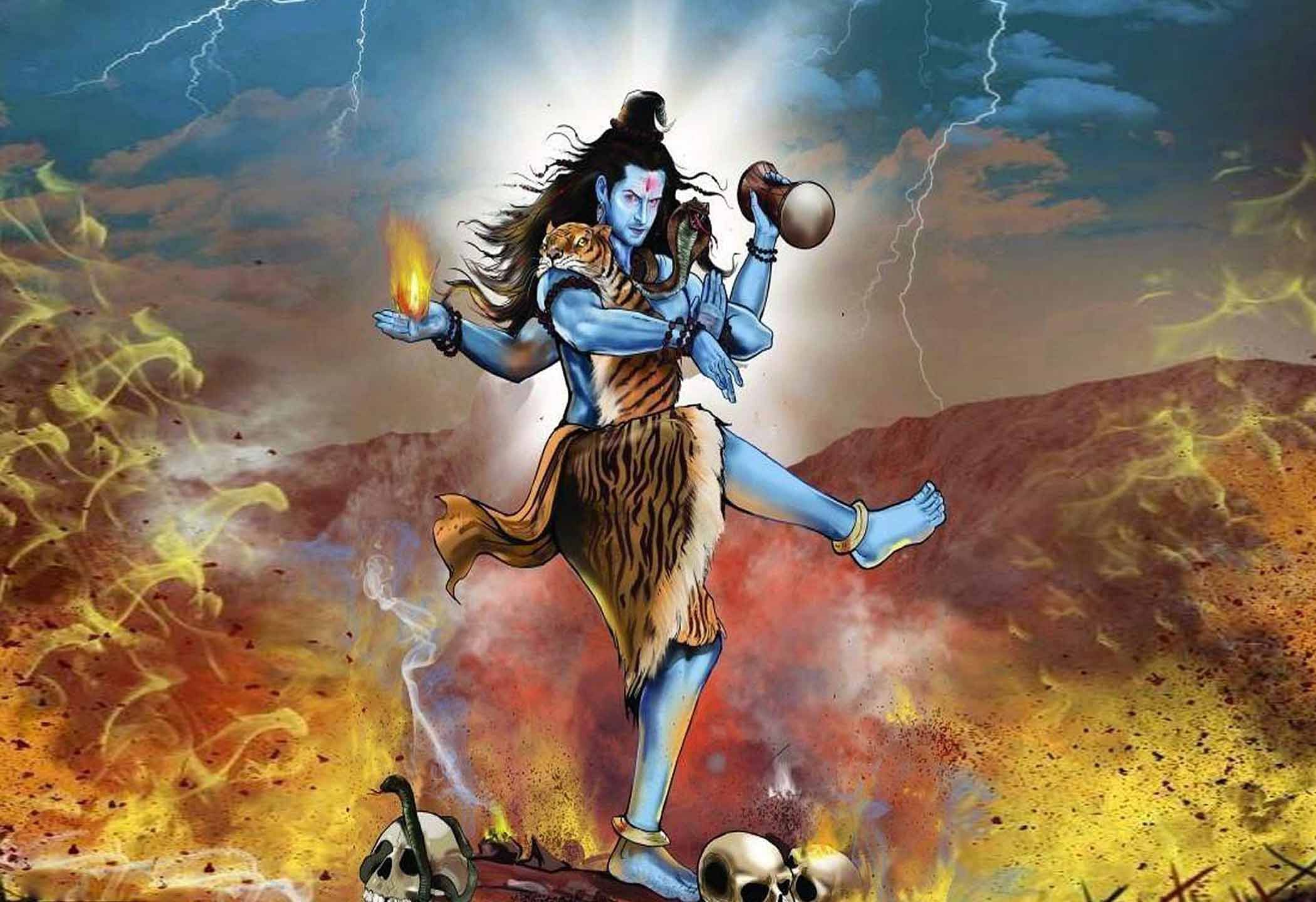 Angry Lord Shiva
