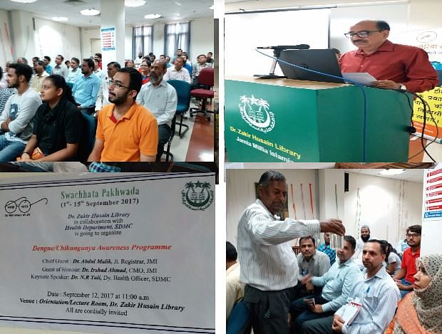 JMI’s Dr Zakir Husain Library Organises Swatchchta Pakhwada in Collaboration with SDMC