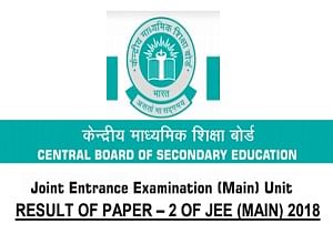 Result of Paper 2 of JEE (Main) 2018 Analysis