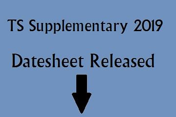 TS Compartment Exam Datesheet Released, Check here for Detailed Information