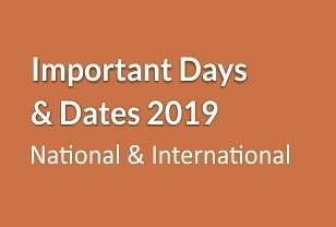 List of National & International Important Days, Guide for Competitive Exam