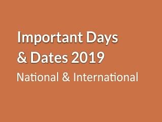 List of National & International Important Days, Guide for Competitive Exam