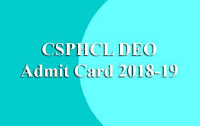 CSPHCL CSEB Data Entry Operator Admit Card 2019 Released, Check Steps to Downlaod