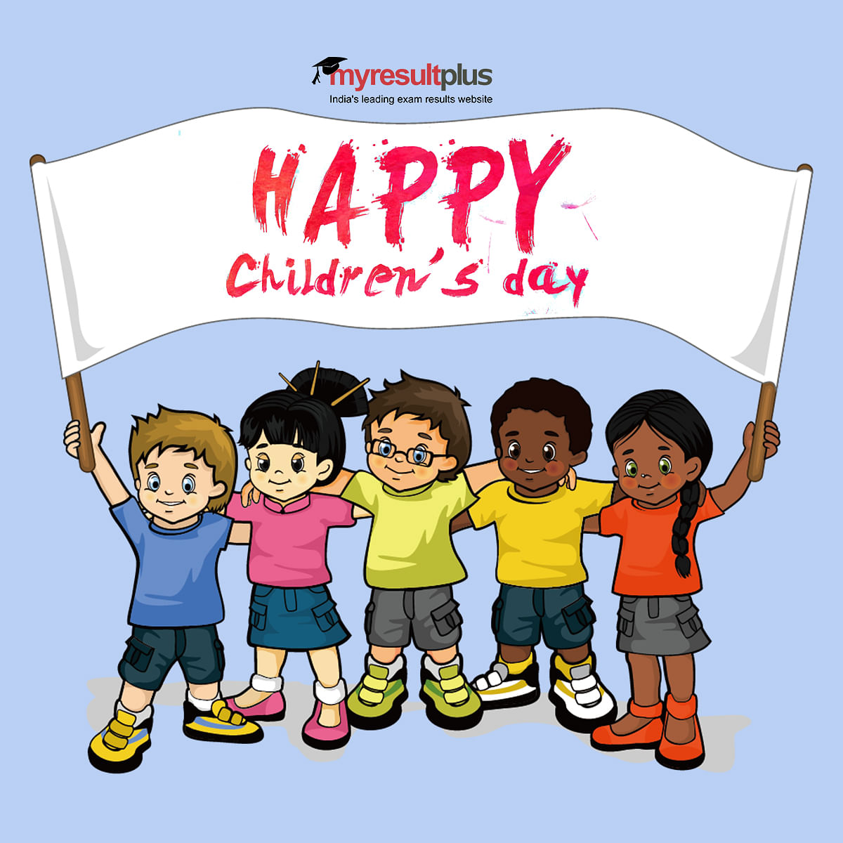 Happy Children's Day. Doodle holiday illustration to the International Children's  Day. Children Art style drawing with pencils sketch. Vector logo with three  funny baby faces. Stock Vector | Adobe Stock