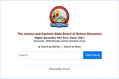 JKBOSE 12th Bi-Annual Result 2020 for Jammu Summer Zone Declared, Check Direct Link