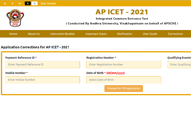 AP ICET 2021: Application Correction Window Opens, Check Details Here