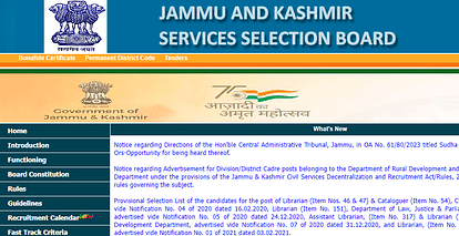JKSSB Recruitment 2023: Draftsman, Panchayat Secretary, and Other Positions, How to Apply for 128 Posts