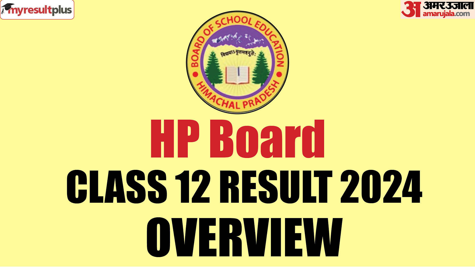 HP Board class 12 Result 2024 declared, Check the overview, pass percentage and all details here