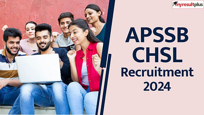 Arunachal APSSB CHSL Recruitment 2024 Registration window open now, Read more details here