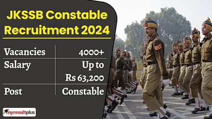 JKSSB Constable notification 2024 out; Application window for 4000+ posts opening soon, Read highlights here