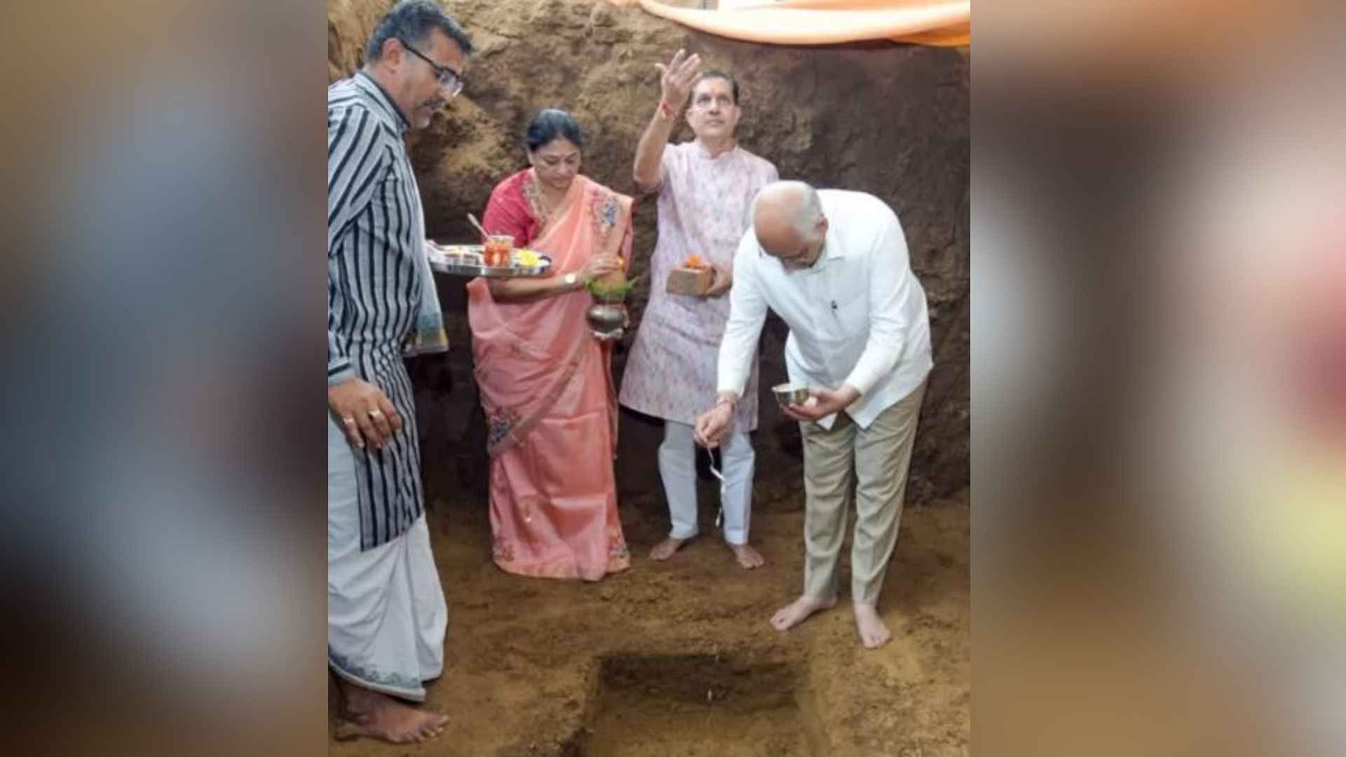 Gujarat CM Bhupendra Patel participates in Bhoomi Pujan of the new campus of NIMCJ