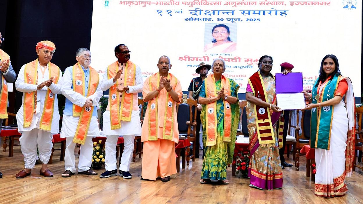 राष्ट्रपति ने पशुधन पर कही बड़ी बात : गांव, गाय और विज्ञान... तकनीक से आएगा पशु चिकित्सा में क्रांतिकारी बदलाव - Uttar Pradesh Bareilly Speech By President Draupadi ...
