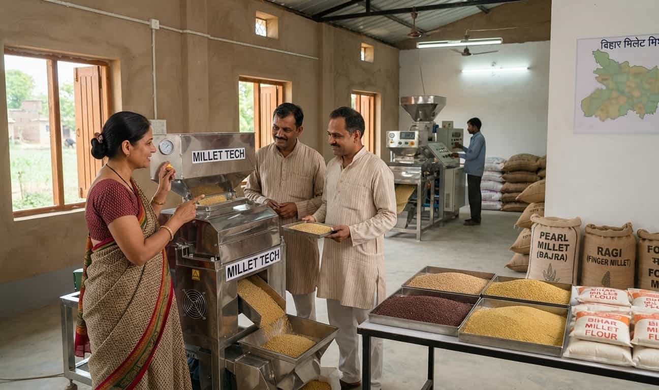 बिहार में मोटे अनाजों का प्रोसेसिंग बिजनेस लगाने पर मिलेगी सब्सिडी।