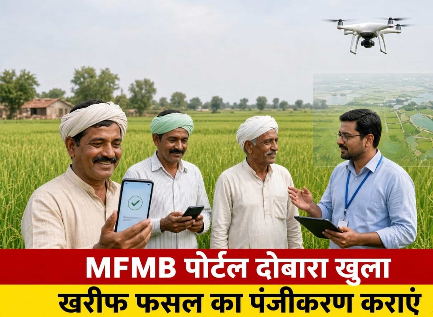 हरियाणा के किसान जल्दी कराएं खरीफ फसल का पंजीकरण।