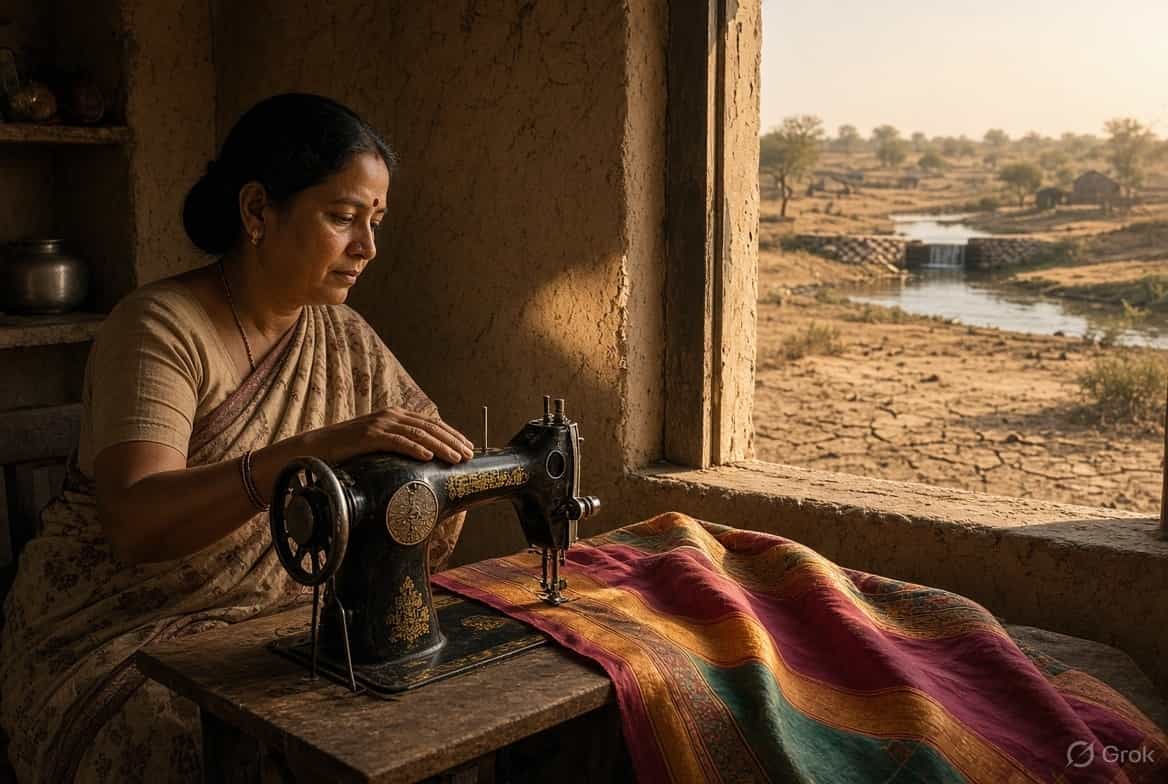 बीड जिले की महिला के लिए एक सिलाई मशीन नाना पाटेकर की याद से भी जुड़ी।