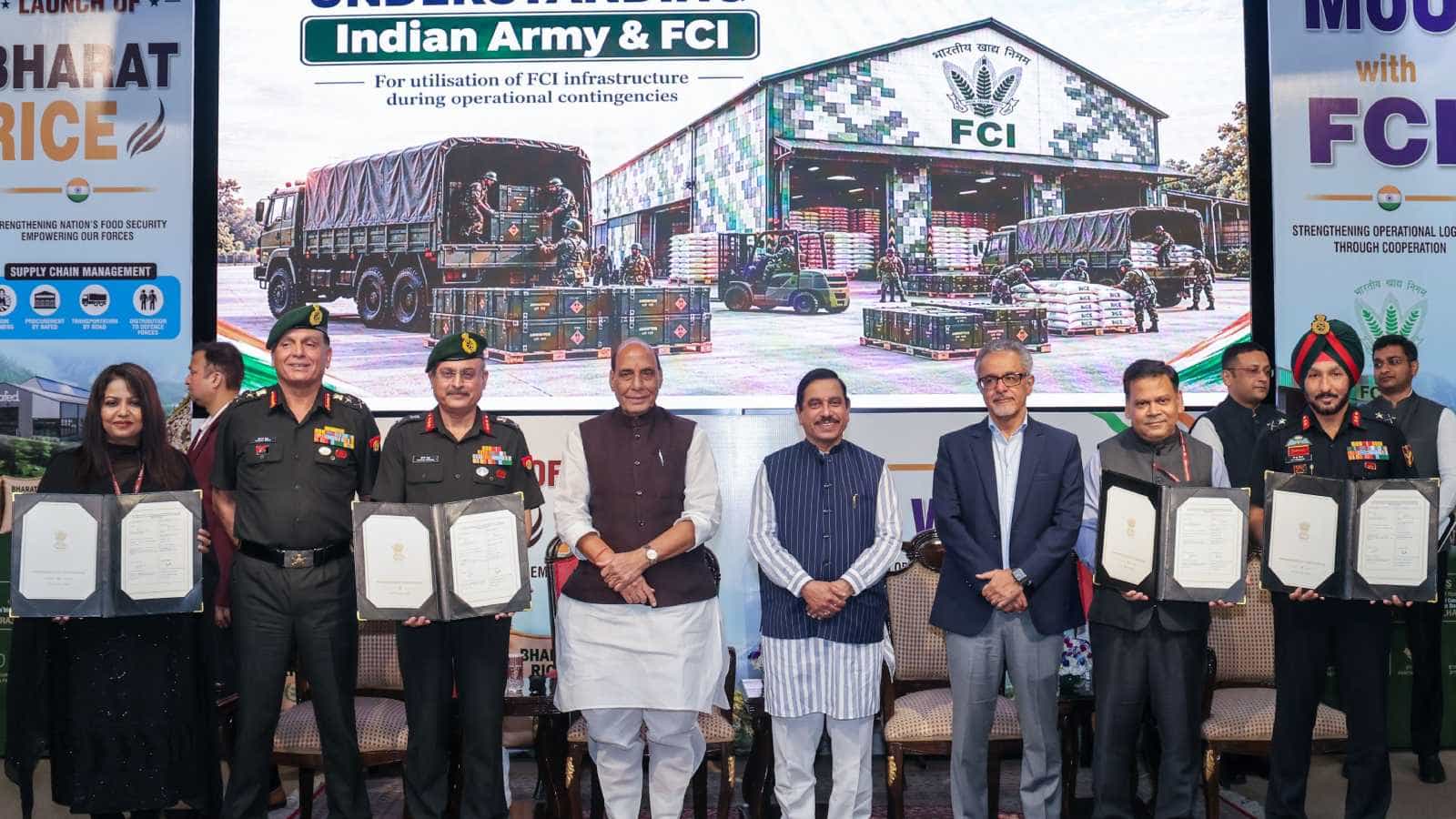 सेना को ‘भारत चावल’ की आपूर्ति सैनिकों से मिले सुझावों के आधार पर शुरू की गई है।