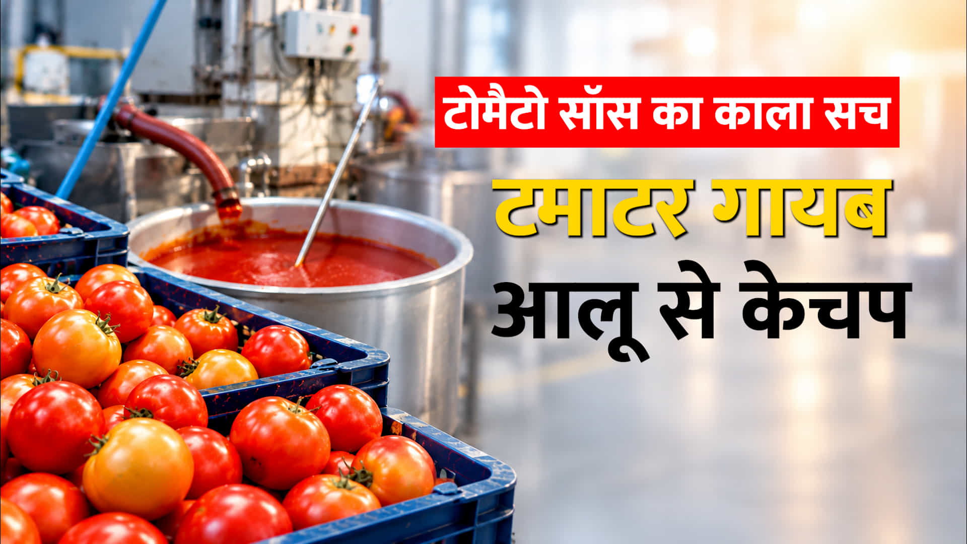 टोमैटो केचप के नाम पर आलू का पेस्ट