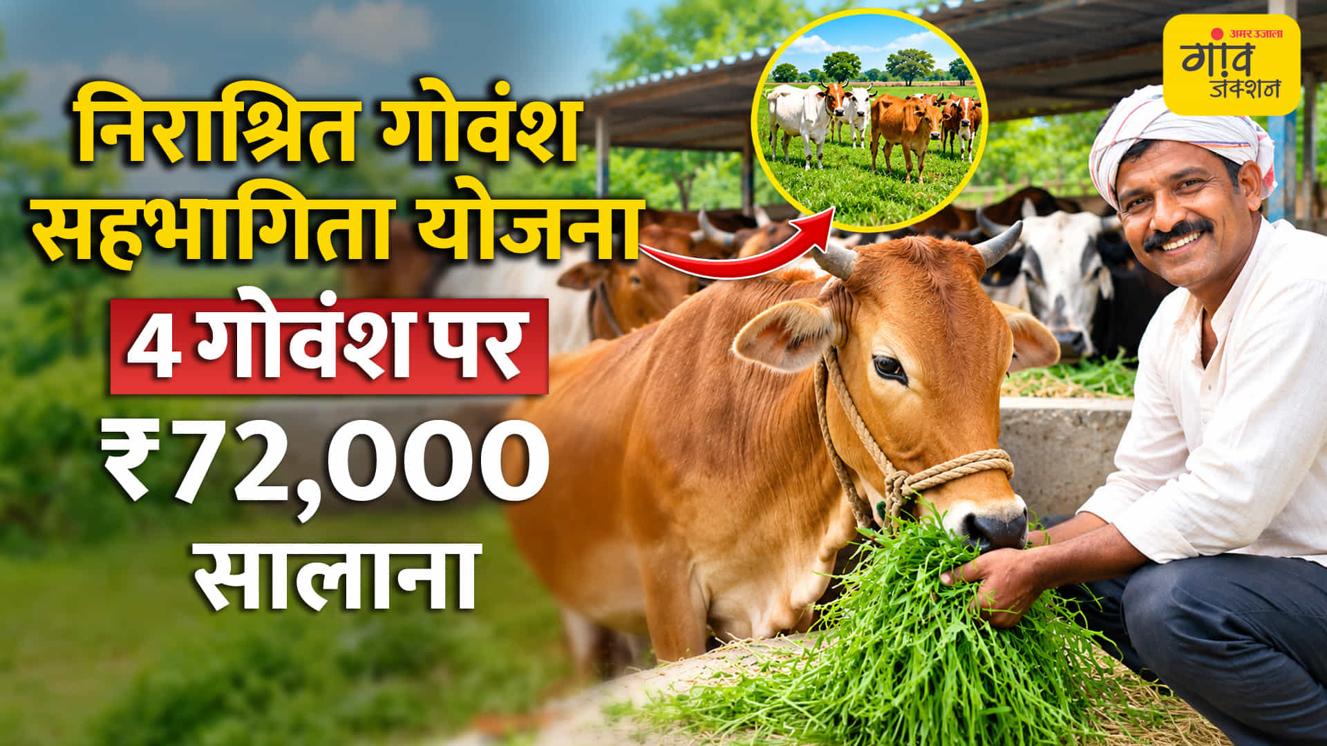 निराश्रित गोवंश सहभागिता योजना