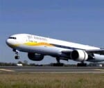 tyre burst during the landing of airplane