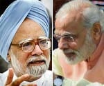 narendra modi votes for first time in loksabha in 10 years.