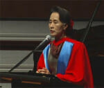 Aung San Suu Kyi receives honorary doctorate in Canberra