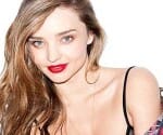 Miranda Kerr black lace underwear photoshoot