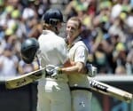 Ashes series, first test, second day