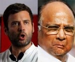 sharad pawar absent from rahul rally